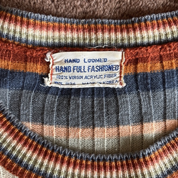 Striped Multicolor Ribbed Sweater - Picture 3 of 4